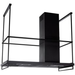 Berg Frame okap kuchenny 120 cm ścienny czarny FRAOPKLDBK1201