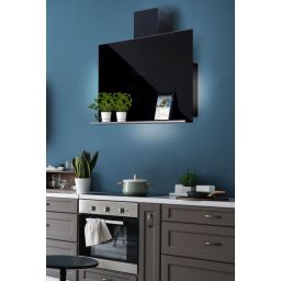 Berg Inge okap kuchenny 80 cm ścienny czarny INGE80