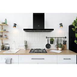 Berg T-Line Black okap kuchenny 90 cm ścienny czarny BLACK90