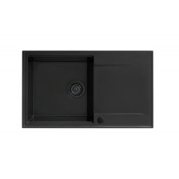 Berg Diva zlewozmywak granitowy 78x46 cm czarny BRD1911