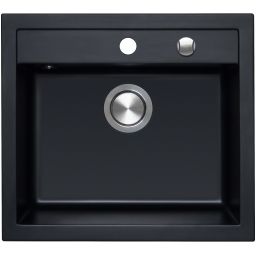 Berg Hobart zlewozmywak granitowy 56,5x51 cm bazalt BRQ19104