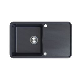 Berg Victoria zlewozmywak granitowy 78x50 cm Onyx metaliczny BRV1411