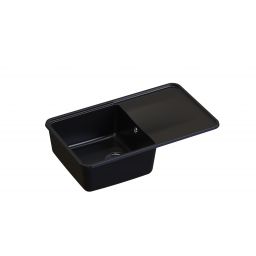 Berg Victoria zlewozmywak granitowy 78x50 cm czarny bazalt BRV1911