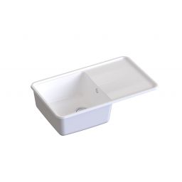 Berg Victoria zlewozmywak granitowy 78x50 cm czysta biel BRV2211