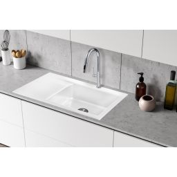 Berg Grazia zlewozmywak ceramiczny 86x51 cm biały BRZ22C11P