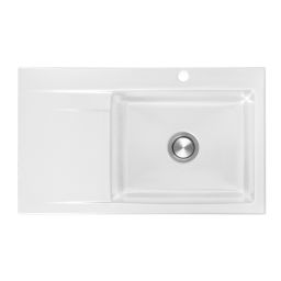 Berg Grazia zlewozmywak ceramiczny 86x51 cm biały BRZ22C11P