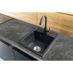 Berg Solo zlewozmywak granitowy 50x40 cm onyx ZHB14103