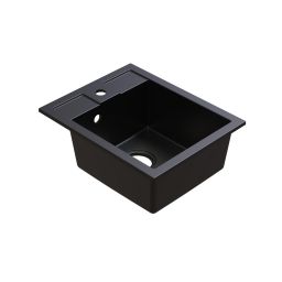Berg Solo zlewozmywak granitowy 50x40 cm czarny ZHB19103