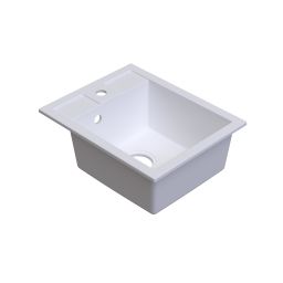 Berg Solo zlewozmywak granitowy 50x40 cm biały ZHB22103