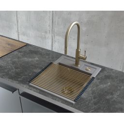 Berg Solo zlewozmywak granitowy 50x40 cm beżowy ZHB23103