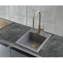 Berg Solo zlewozmywak granitowy 50x40 cm beżowy ZHB23103