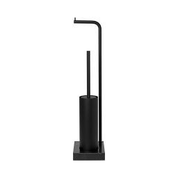 Blomus Modo uchwyt na papier toaletowy ze szczotką Black B66263