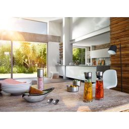 Blomus Alinjo pojemnik 150 ml zestaw 2 szt do octu i oliwy stal/szkło B63509