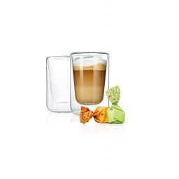 Blomus Nero szklanka 250 ml zestaw 2 szt do cappuccino B63654