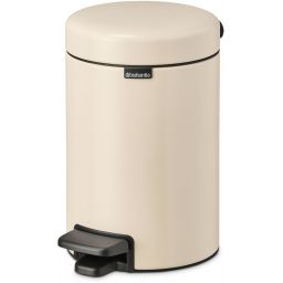 Brabantia NewIcon kosz na śmieci 3 l pedałowy beżowy/czarny 149887