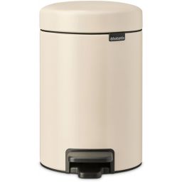 Brabantia NewIcon kosz na śmieci 3 l pedałowy beżowy/czarny 149887