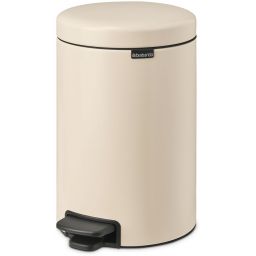 Brabantia NewIcon kosz na śmieci 12 l pedałowy beżowy/czarny 149924