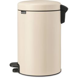 Brabantia NewIcon kosz na śmieci 12 l pedałowy beżowy/czarny 149924