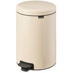 Brabantia NewIcon kosz na śmieci 20 l pedałowy beżowy/czarny 149948
