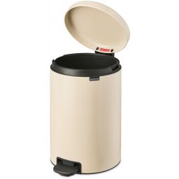 Brabantia NewIcon kosz na śmieci 20 l pedałowy beżowy/czarny 149948