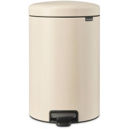Brabantia NewIcon kosz na śmieci 20 l pedałowy beżowy/czarny 149948
