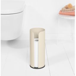 Brabantia ReNew pojemnik na papier toaletowy stojący beżowy/czarny 223266