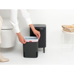 Brabantia Bo kosz na śmieci 7 l czarny mat 227141