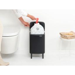 Brabantia Bo kosz na śmieci 7 l czarny mat 227141
