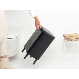 Brabantia Bo kosz na śmieci 12 l czarny mat 227226