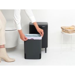 Brabantia Bo kosz na śmieci 12 l czarny mat 227226