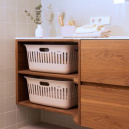 Brabantia Collect-It kosz na bieliznę i pranie 40 l (2 szt) beżowy 247781