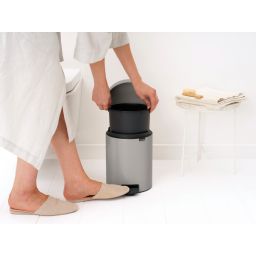 Brabantia NewIcon kosz na śmieci 5 l Soft Grey 252204