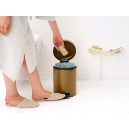 Brabantia NewIcon kosz na śmieci 5 l Warm Brass 255243