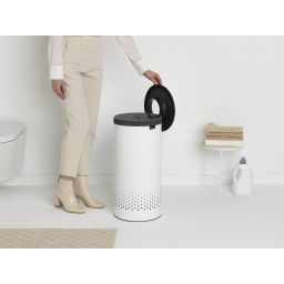 Brabantia kosz na bieliznę 35 l z pokrywą biały 304866