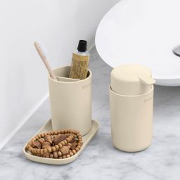 Brabantia ReNew zestaw akcesoriów łazienkowych 3w1 beżowy 223402