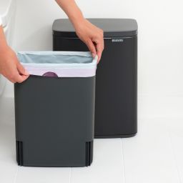 Brabantia Bo kosz na śmieci 12 l czarny mat 230363