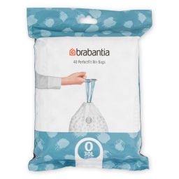 Brabantia PerfectFit worki na śmieci 30 l (40 szt) biały 124846