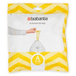 Brabantia PerfectFit worki na śmieci 3l (40 szt) biały 137600