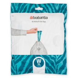 Brabantia PerfectFit worki na śmieci 5 l (40 szt) biały 137846