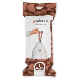 Brabantia PerfectFit worki na śmieci 45 l (20 szt) biały 138607
