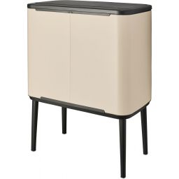 Brabantia Bo Touch Bin kosz na śmieci 33 l do segregacji beżowy/czarny 201608