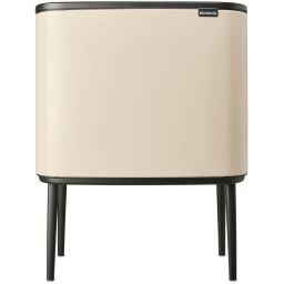 Brabantia Bo Touch Bin kosz na śmieci 33 l do segregacji beżowy/czarny 201608