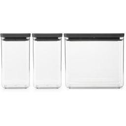 Brabantia Tasty+ zestaw pojemników 3 szt do przechowywania 230707