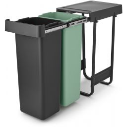 Brabantia Sort & Go sortownik na odpady 2 l czarny 232527
