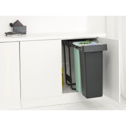 Brabantia Sort & Go sortownik na odpady 2 l czarny 232527
