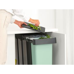 Brabantia Sort & Go sortownik na odpady 2 l czarny 232527
