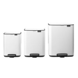 Brabantia Bo kosz na śmieci 12 l biały