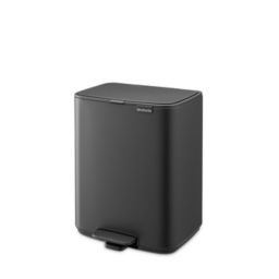 Brabantia Bo kosz na śmieci 12 l szary 238086