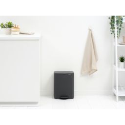 Brabantia Bo kosz na śmieci 12 l szary 238086