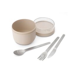 Brabantia Make & Take pudełko śniadaniowe 11x11x11,1 cm beżowy 241826